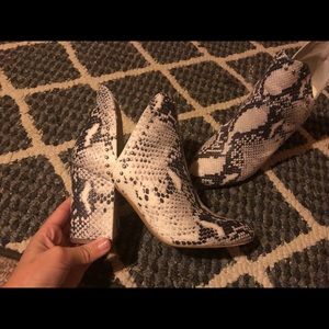 Steve Madden Rockstar Snake Booties